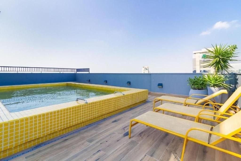 Oasis Urbano: Studio Deslumbrante Com Piscina Na Cobertura By Dabra House- Vn 03 Sao Paulo Bagian luar foto